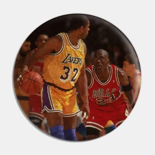 Magic Johnson vs Michael Jordan, NBA Finals Pin