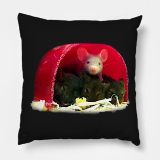 One Mouse on Three Sleeping Mice Pillow