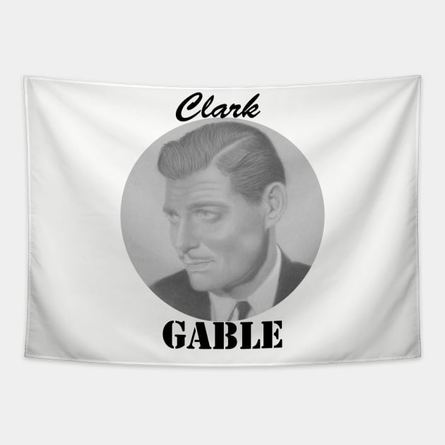 Clark Gable Tapestry by jkarenart