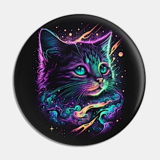 Cute Galaxy Cat Pin