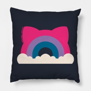 Bi Pride Cat Ear Rainbow Pillow