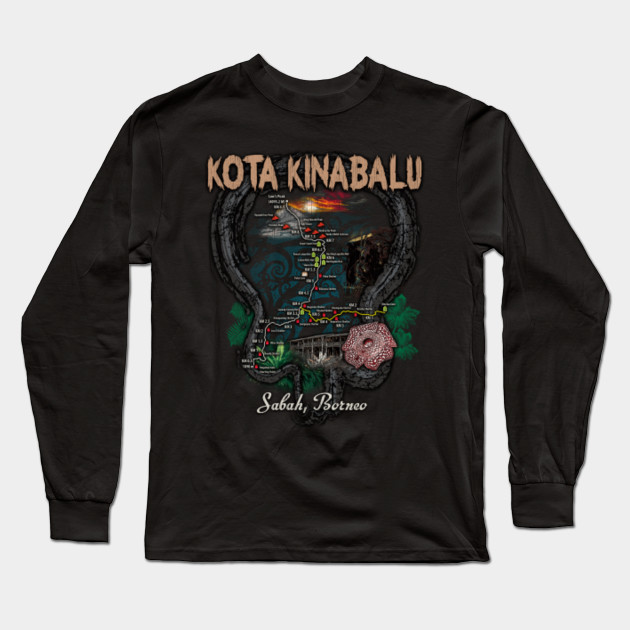 Kota Kinabalu Geeks Langarmshirt Teepublic De