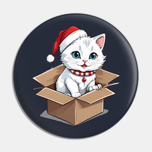 Cat christmas Pin