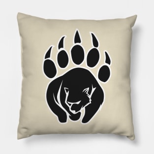 Grizzly bear paw Pillow