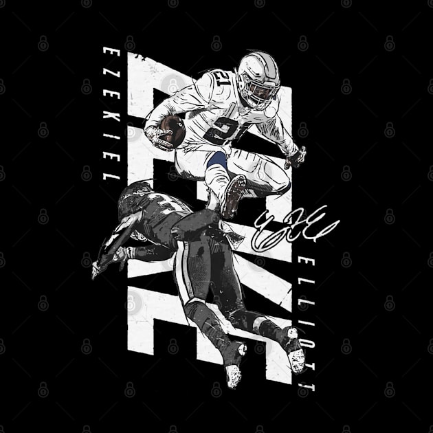 Ezekiel Elliott Dallas Hurdle by Buya_Hamkac