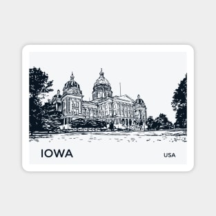 Iowa State USA Magnet