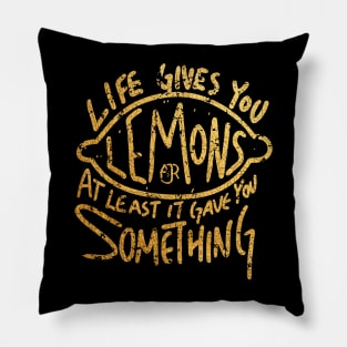 AJR LEMONS GOLD VINTAGE Pillow