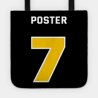 AP Poster 7 Jersey on Dark Tote