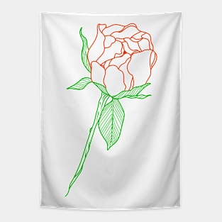 Colors roses line Tapestry