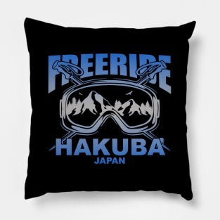 Freeride Skiing Hakuba Japan Pillow