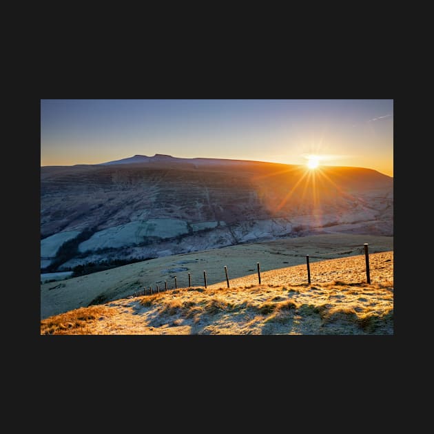 Sunrise with Pen y Fan and Corn Du by dasantillo