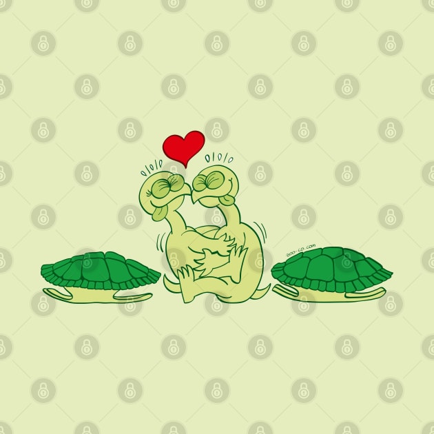 Turtles going out of their shells and making love by zooco