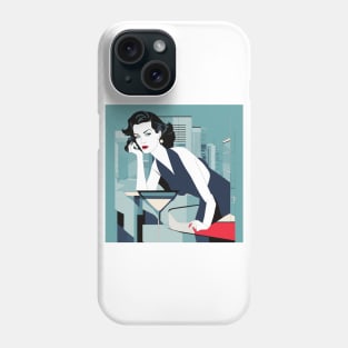 Femme Flourish Art Deco Patrick Nagel 80s Phone Case