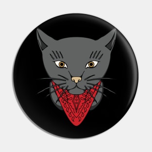 cat bandana Pin