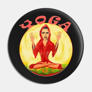 Namaste Yoga Lovers Indian Yogini Gift Pin