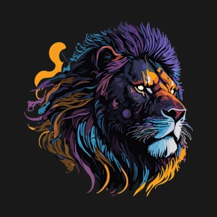 Watercolor Sunset Lion T-Shirt