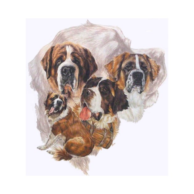 Saint Bernard Medley by BarbBarcikKeith