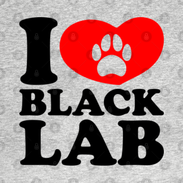 Disover I Love Black Lab - Black Lab - T-Shirt