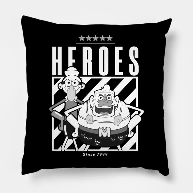 BIKINI BOTTOM HEROES Pillow by Skywiz