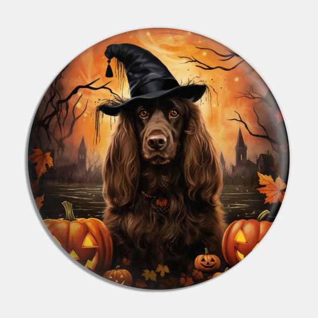 Sussex Spaniel Halloween Pin by NatashaCuteShop