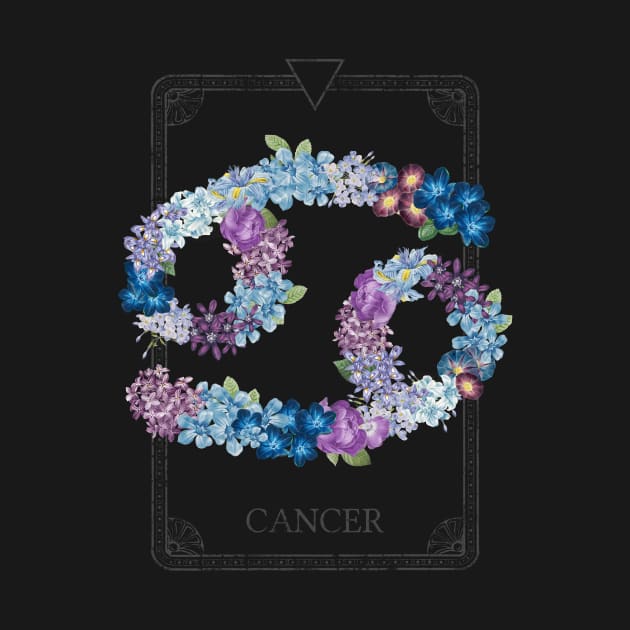 Floral Zodiac Sign: Cancer by FabiWes