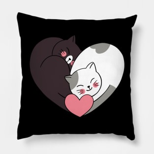 Funny Valentines Day Cats Kitten Valentine Cat Dad Cat Mom Pillow