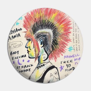 Mohawk-girl Pin