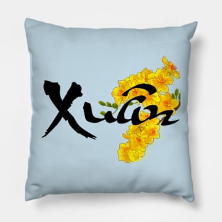 Xuan/Spring/Hoa Mai Calligraphy Design Pillow