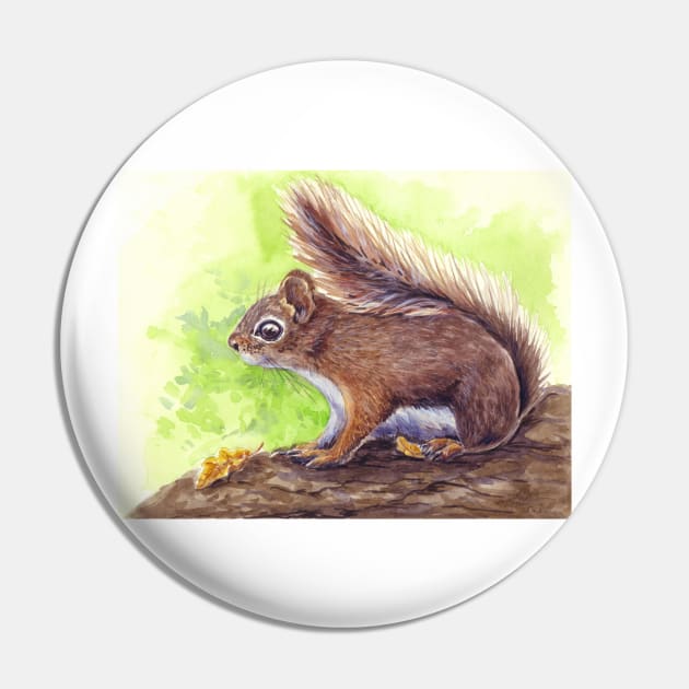 Squirrel Pin by katerinamk