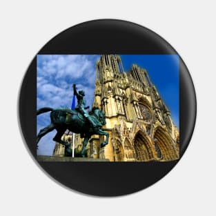 France. Reims. Notre-Dame Cathedral. Pin