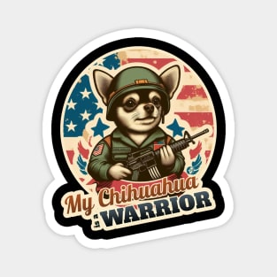 Chihuahua soldier Magnet