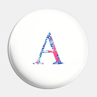 Alpha Tropical Letter Pin