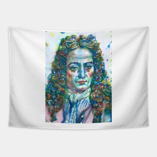 LEIBNIZ watercolor portrait .1 Tapestry