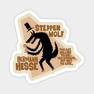 Hermann Hesse - Steppenwolf Illustration Magnet