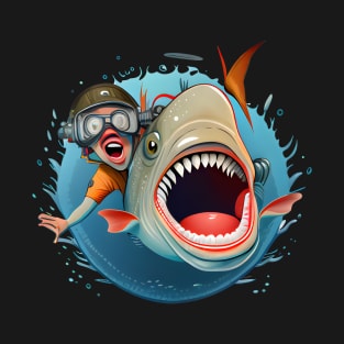 Laughing with the Fishes: A Diver's Underwater Adventure T-Shirt