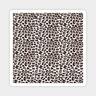 3D Leopard Animal Print Black Brown Magnet