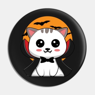 Kawaii Vampire Cat Pin