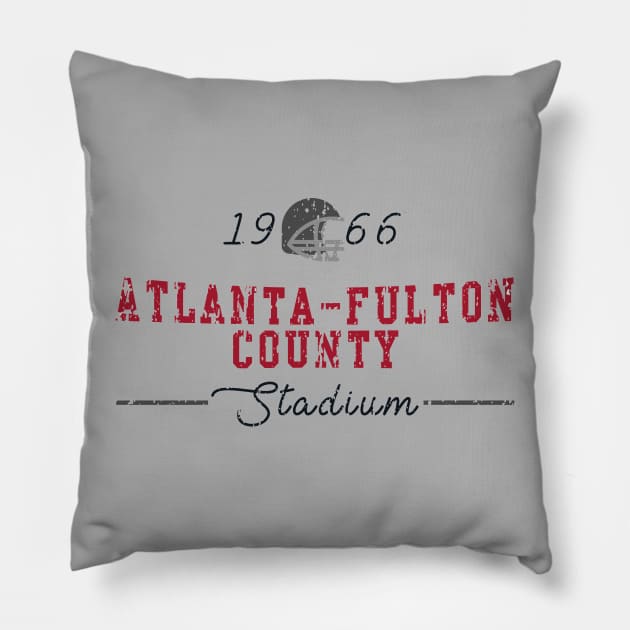 Atlanta-Fulton County Stadium Pillow by HomePlateCreative