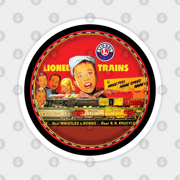 Lionel Model Trains USA Magnet by Midcenturydave