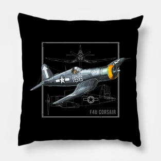 Curtiss F4U Corsair | WW2 Fighter Plane Pillow