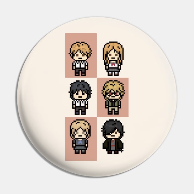 Natsume Cast Pixel Art Pin by Tatsu_chan