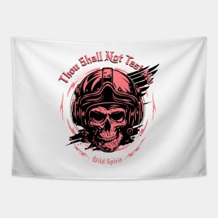 Thou Shall Not Test Me Wild Spirit Quote Motivational Inspirational Tapestry