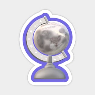 Moon Globe (Blue) Magnet