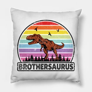 Brother Saurus Rex Pillow