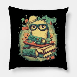 cute books  reader Pillow
