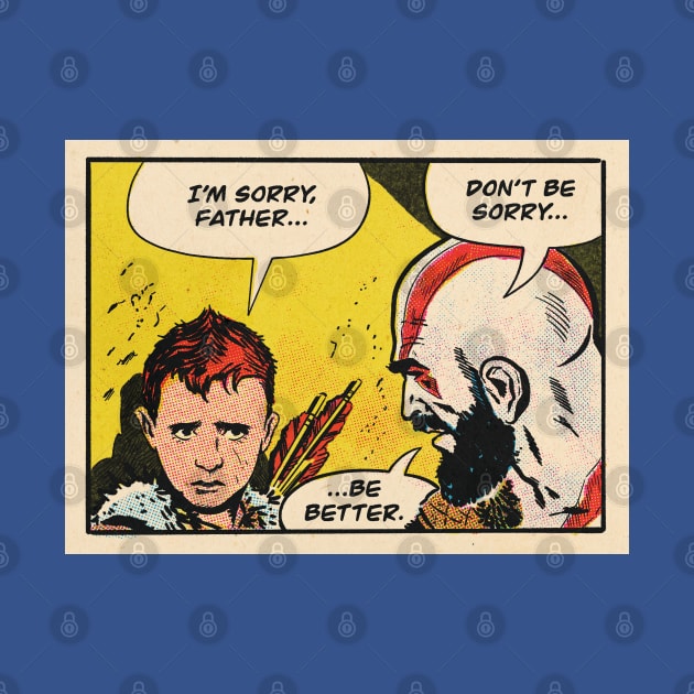 Be Better - God of War fan art comic panel by MarkScicluna