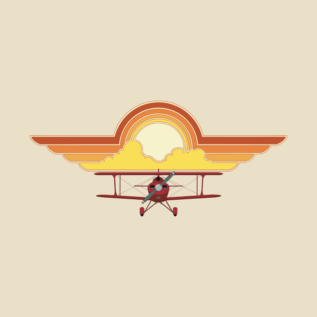 Pitts Biplane Sunset by Kassi Skye