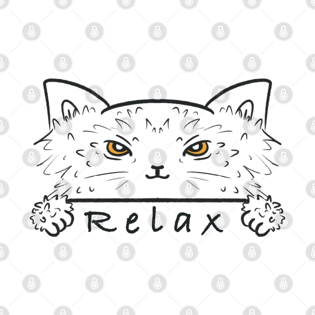 Cat relax by Xatutik-Art