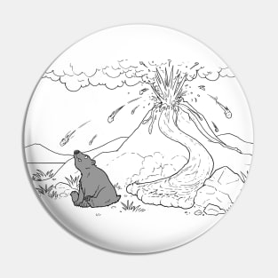 Dumb Bear Volcano Pin