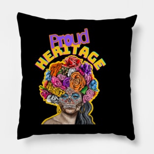 Proud Heritage Day of the Dead Pillow